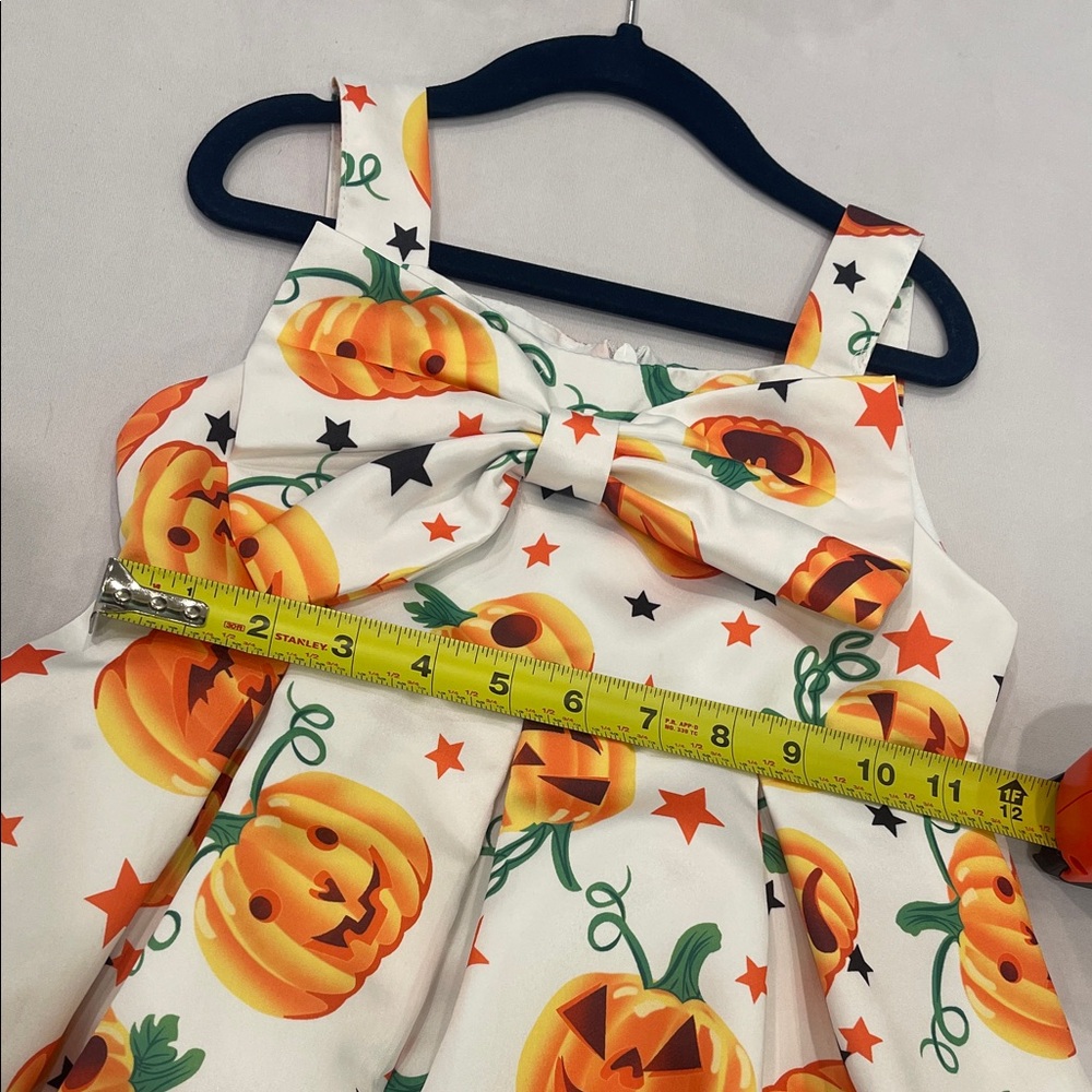 Cat & Jack Halloween Pumpkin Dresses- set of TWO Orange 4/5T - Picture 10 of 16